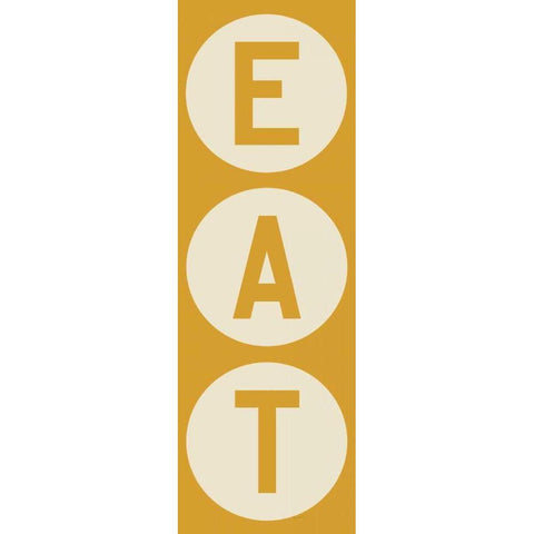 Eat White Modern Wood Framed Art Print by Fowler, Ryan