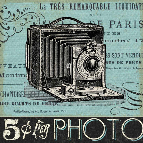 Memorabilia I Black Modern Wood Framed Art Print with Double Matting by Pela Studio