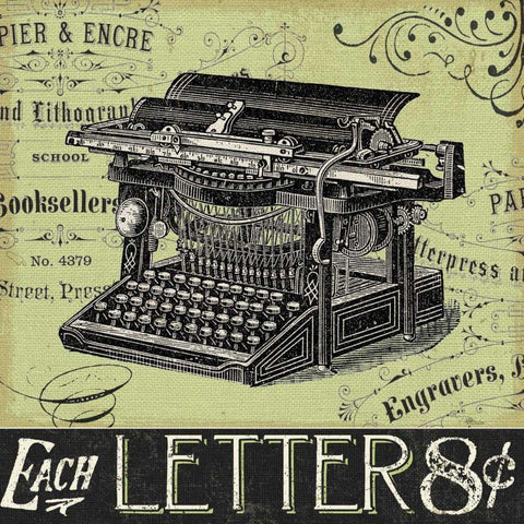 Memorabilia II Black Ornate Wood Framed Art Print with Double Matting by Pela Studio