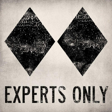 Experts Only White Black Ornate Wood Framed Art Print with Double Matting by Fowler, Ryan