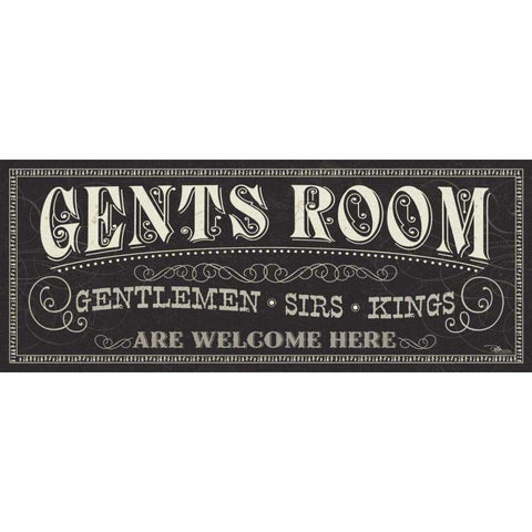 Ladies and Gents II Gold Ornate Wood Framed Art Print with Double Matting by Pela Studio