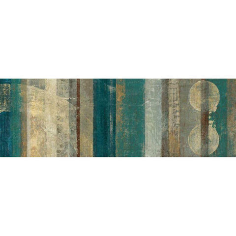 Kuna Blue White Modern Wood Framed Art Print by Silva, Roque