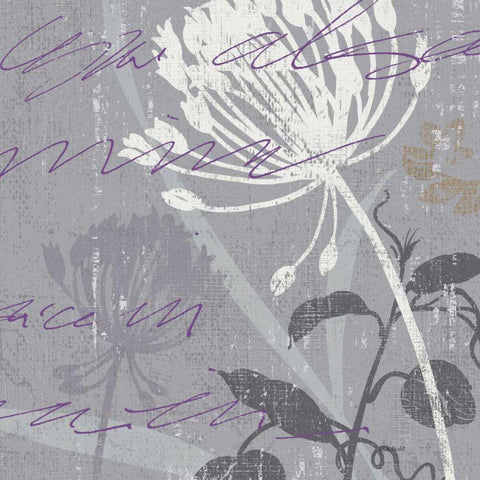 Greenology Gray - II Black Ornate Wood Framed Art Print with Double Matting by Audit, Lisa