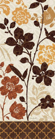 Botanical Touch Panel II Black Ornate Wood Framed Art Print with Double Matting by Audit, Lisa