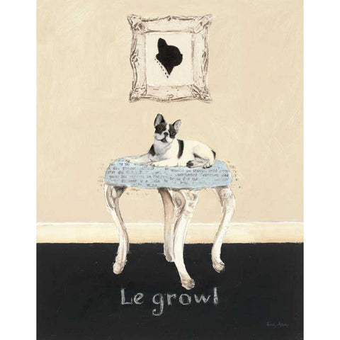 Le Growl Gold Ornate Wood Framed Art Print with Double Matting by Adams, Emily