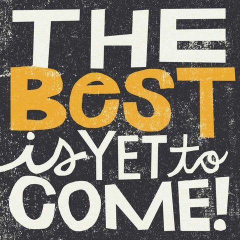 The Best is Yet to Come Black Modern Wood Framed Art Print by Mullan, Michael