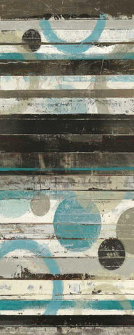 Blue Zephyr I Black Ornate Wood Framed Art Print with Double Matting by Schick, Mike
