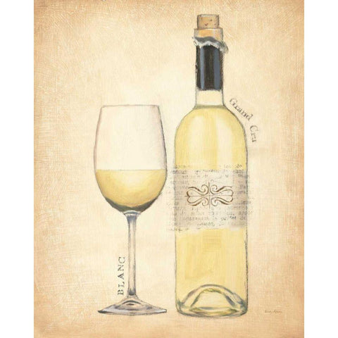 Grand Cru Blanc White Modern Wood Framed Art Print by Adams, Emily