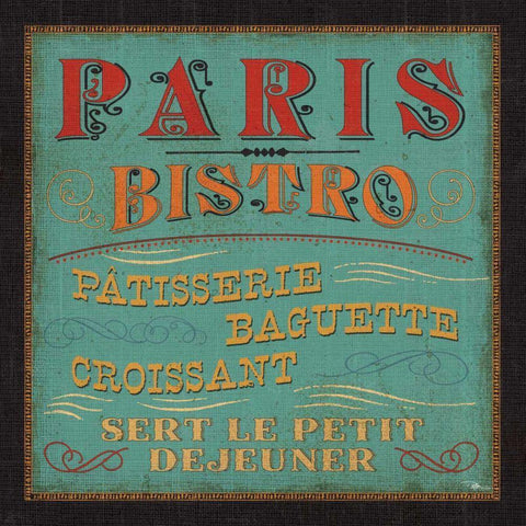 Lunchtime in Color I Black Modern Wood Framed Art Print with Double Matting by Pela Studio