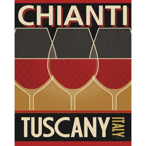 Chianti Black Modern Wood Framed Art Print by Pela Studio