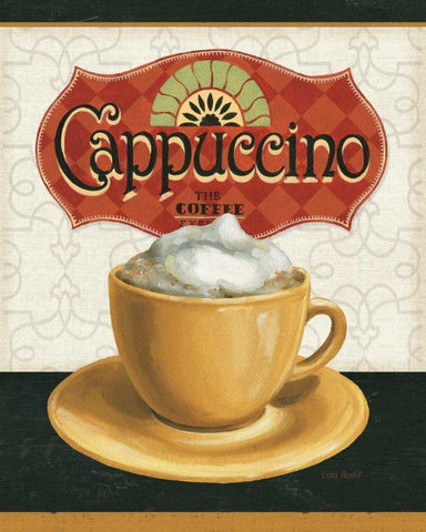 Coffee Moment I Black Ornate Wood Framed Art Print with Double Matting by Audit, Lisa