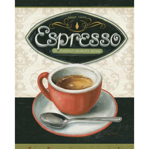 Coffee Moment III White Modern Wood Framed Art Print by Audit, Lisa