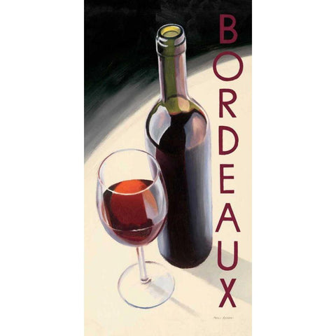 Bordeaux Black Modern Wood Framed Art Print with Double Matting by Fabiano, Marco