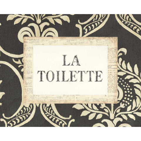 La Toilette White Modern Wood Framed Art Print by Adams, Emily