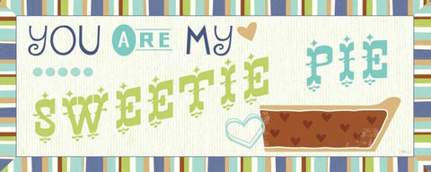 Luv 2 Bake III White Modern Wood Framed Art Print with Double Matting by Pela Studio