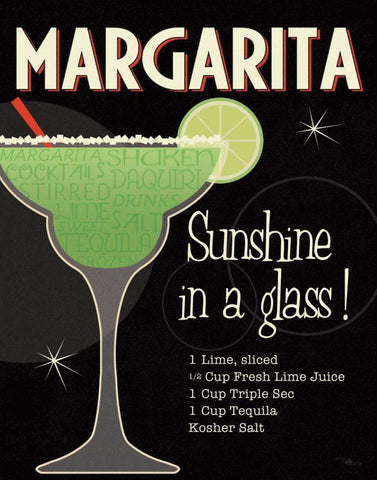 Cocktail Hour I White Modern Wood Framed Art Print with Double Matting by Pela Studio