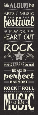 Music Lovers II Black Ornate Wood Framed Art Print with Double Matting by Pela Studio