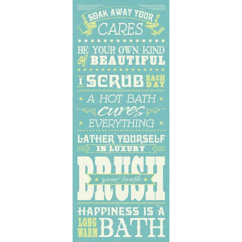 Wash Up I Black Modern Wood Framed Art Print with Double Matting by Pela Studio