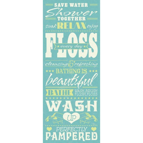 Wash Up II White Modern Wood Framed Art Print by Pela Studio