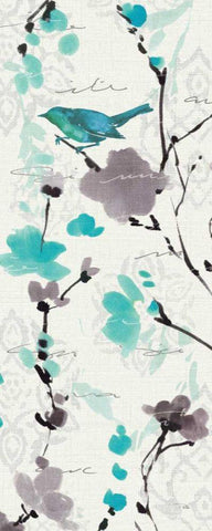 Flowing IV White Modern Wood Framed Art Print with Double Matting by ERR, Pela