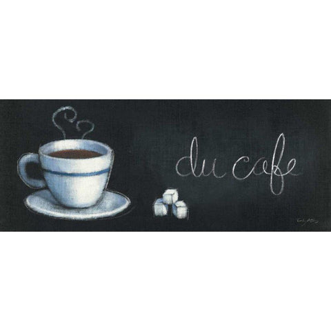 Chalkboard Menu I - Cafe White Modern Wood Framed Art Print by Adams, Emily