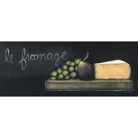 Chalkboard Menu III - Fromage Gold Ornate Wood Framed Art Print with Double Matting by Adams, Emily