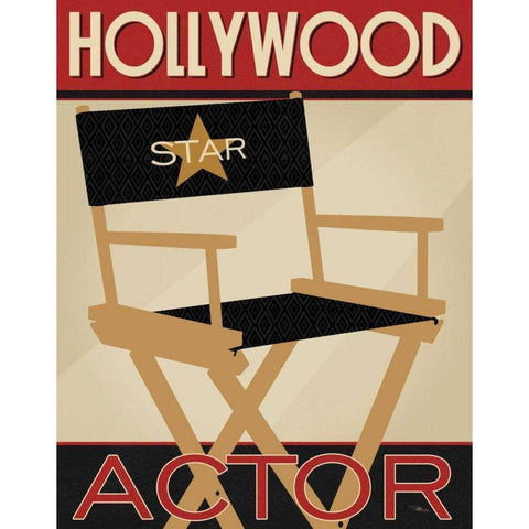 Directors Cut I Black Modern Wood Framed Art Print by Pela Studio