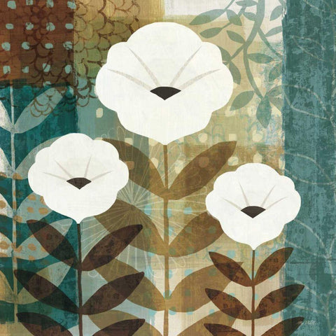 Floral Dream I WAG Gold Ornate Wood Framed Art Print with Double Matting by Mullan, Michael