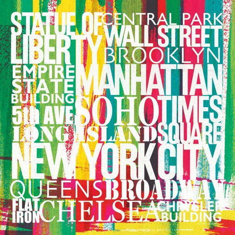New York City Life Patterns VII Black Modern Wood Framed Art Print by Mullan, Michael
