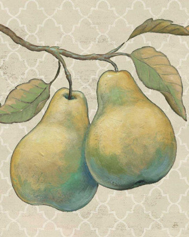Lovely Fruits I Neutral  Crop White Modern Wood Framed Art Print with Double Matting by Brissonnet, Daphne