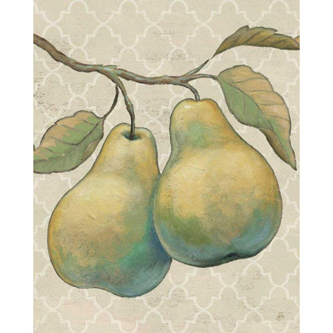 Lovely Fruits I Neutral  Crop Black Modern Wood Framed Art Print with Double Matting by Brissonnet, Daphne
