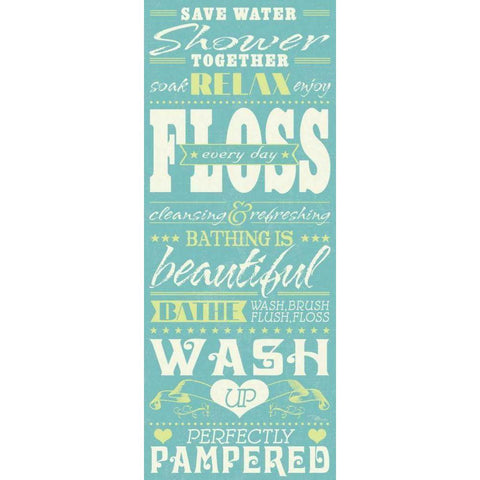 Wash Up II Black Modern Wood Framed Art Print with Double Matting by Pela Studio
