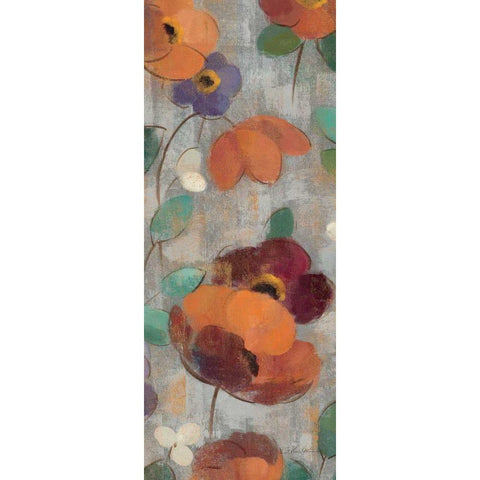 Urban Floral Panel II Gold Ornate Wood Framed Art Print with Double Matting by Vassileva, Silvia