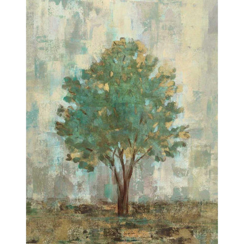 Verdi Trees II Gold Ornate Wood Framed Art Print with Double Matting by Vassileva, Silvia