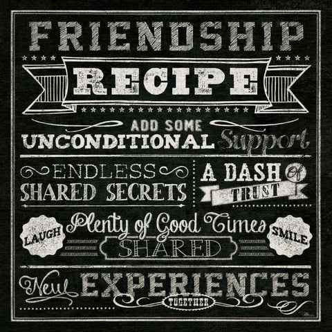 Thoughtful Recipes IV Black Ornate Wood Framed Art Print with Double Matting by Pela Studio