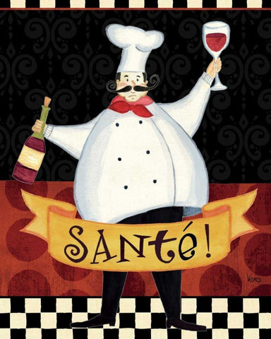 Bon Appetit III White Modern Wood Framed Art Print with Double Matting by Charron, Veronique