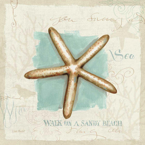 Coastal Jewels IV Gold Ornate Wood Framed Art Print with Double Matting by Audit, Lisa