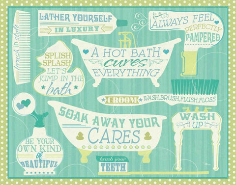 Wash Up VIII Black Ornate Wood Framed Art Print with Double Matting by Pela Studio