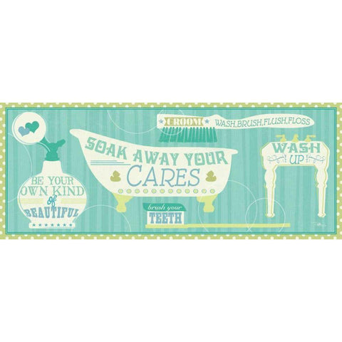 Wash Up X Black Modern Wood Framed Art Print by Pela Studio