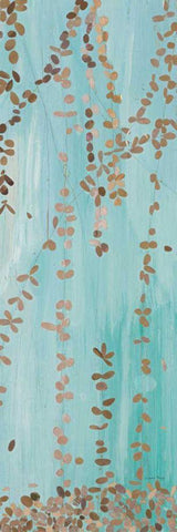Trailing Vines II Blue White Modern Wood Framed Art Print with Double Matting by Boggs, Candra