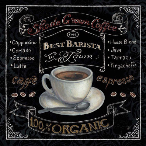 Morning Treat Square II White Modern Wood Framed Art Print with Double Matting by Brissonnet, Daphne