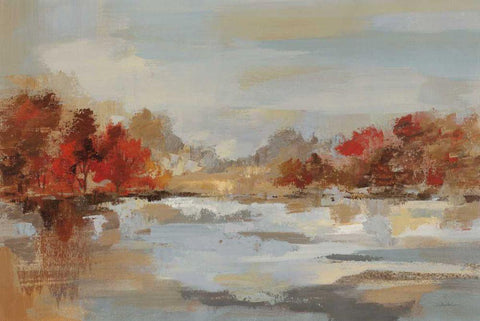 Late Fall Reminiscence Black Ornate Wood Framed Art Print with Double Matting by Vassileva, Silvia