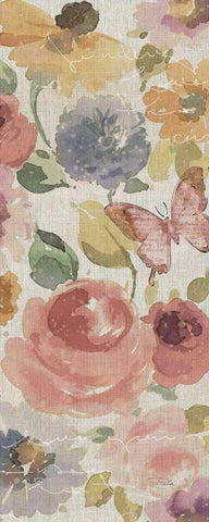 Romantic Poem VI Black Ornate Wood Framed Art Print with Double Matting by ERR, Pela