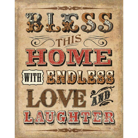 Blessed I White Modern Wood Framed Art Print by Pela Studio