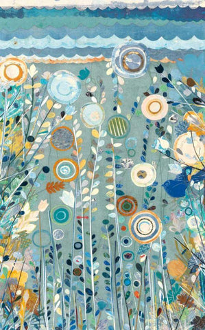 Ocean Garden II White Modern Wood Framed Art Print with Double Matting by Boggs, Candra