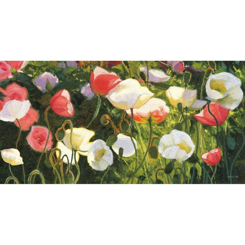 Morden s Blush White Modern Wood Framed Art Print by Novak, Shirley