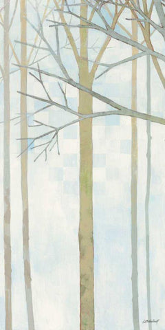 In Springtime II White Modern Wood Framed Art Print with Double Matting by Lovell, Kathrine