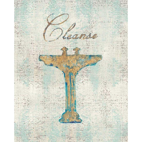 Cleanse Gold Ornate Wood Framed Art Print with Double Matting by Mousseau, Studio