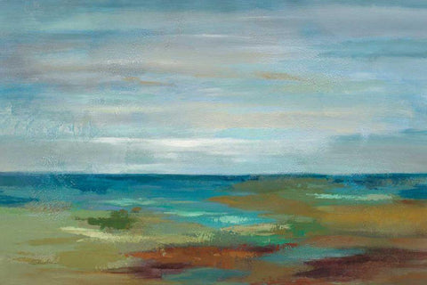 Wispy Clouds Black Ornate Wood Framed Art Print with Double Matting by Vassileva, Silvia