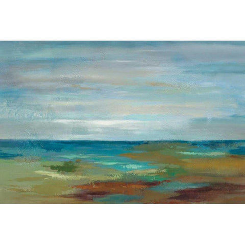 Wispy Clouds Black Modern Wood Framed Art Print with Double Matting by Vassileva, Silvia